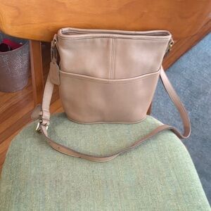 Coach Tan Leather Crossbody Bag